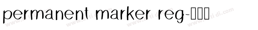 permanent marker reg字体转换
